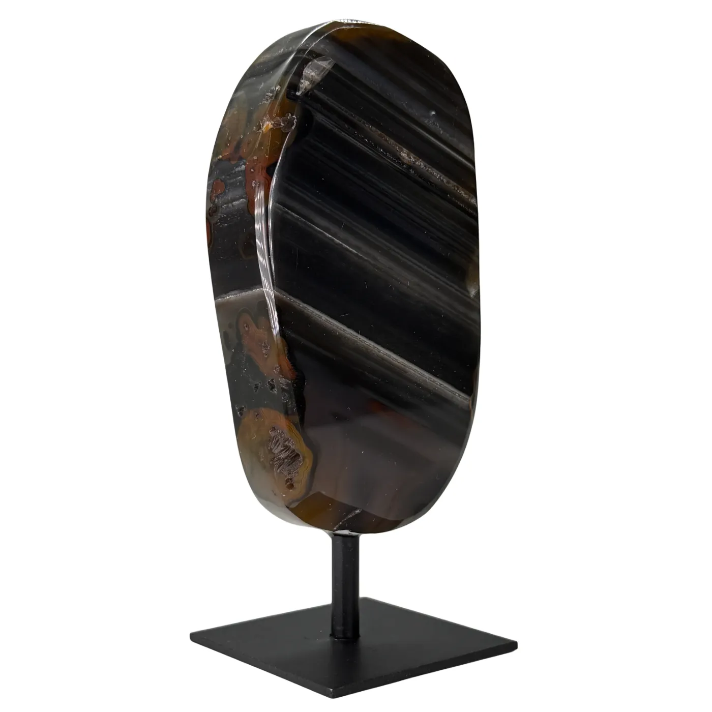 Agaat Schijf op Standaard – Brazilië – 14 cm