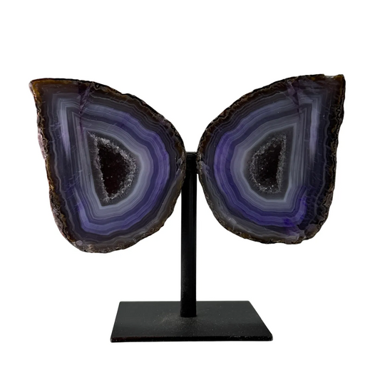 Agaat Geode Set met Druzy