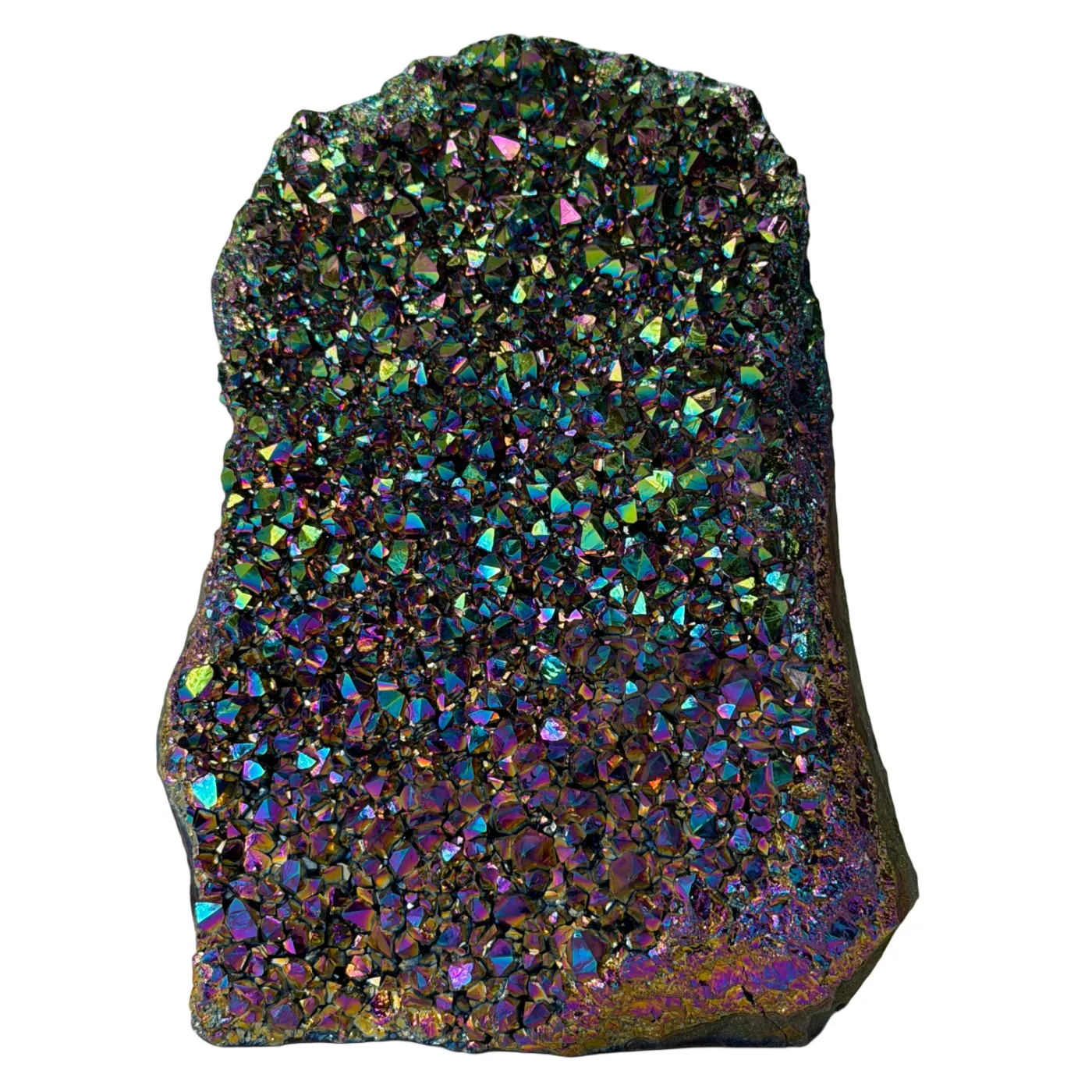 Titanium Aura Kwarts uit Brazilië – Regenboog Kristal