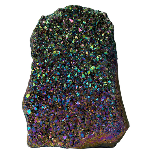 Titanium Aura Kwarts uit Brazilië – Regenboog Kristal