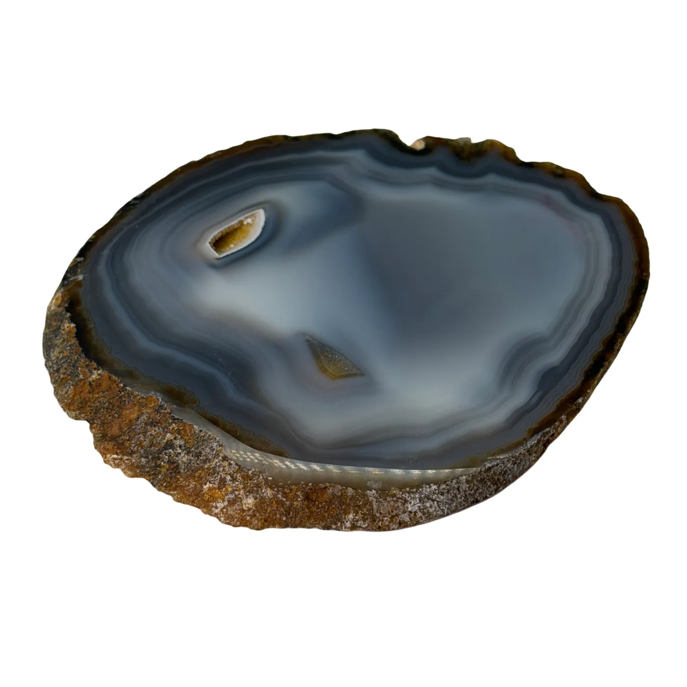 Agaat Schijf uit Brazilië – Dubbelzijdig Gepolijst