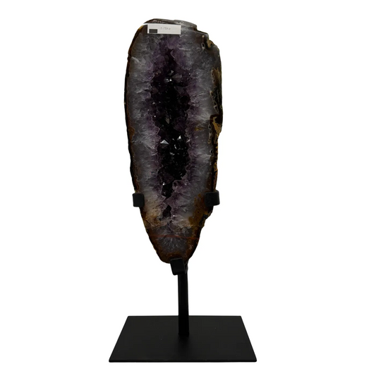 Amethist Geode met Agaat op Standaard uit Brazilië – 40 cm