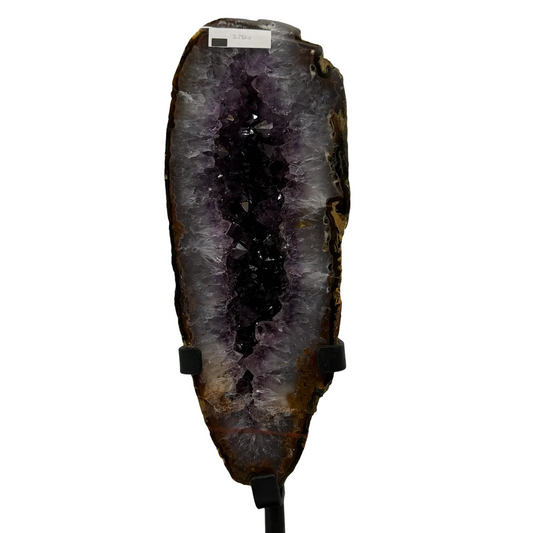 Amethist Geode met Agaat op Standaard uit Brazilië – 40 cm