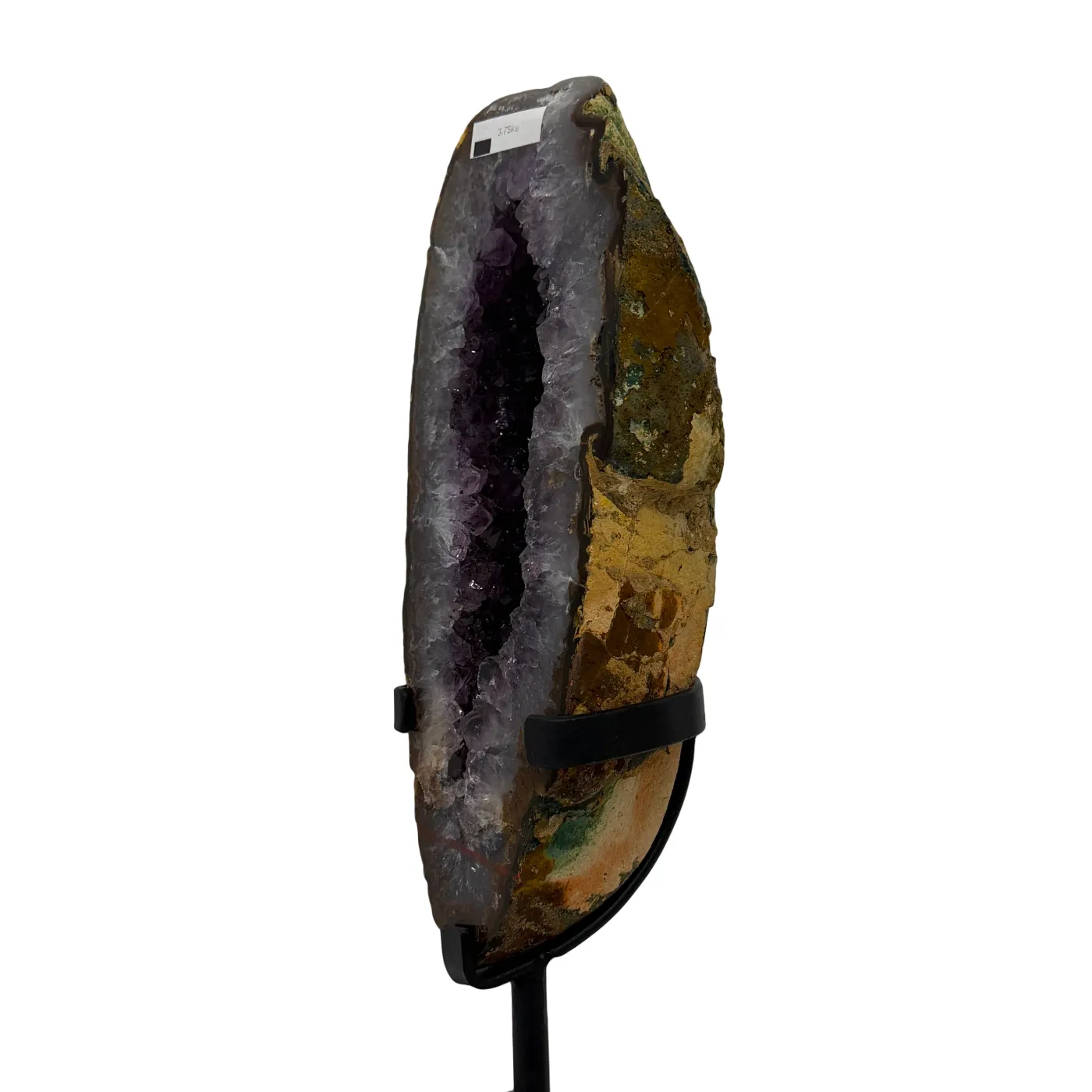 Amethist Geode met Agaat op Standaard uit Brazilië – 40 cm