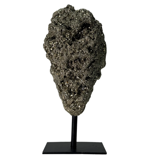 Pyriet op standaard – natuurlijke steen uit Brazilië - 15 cm