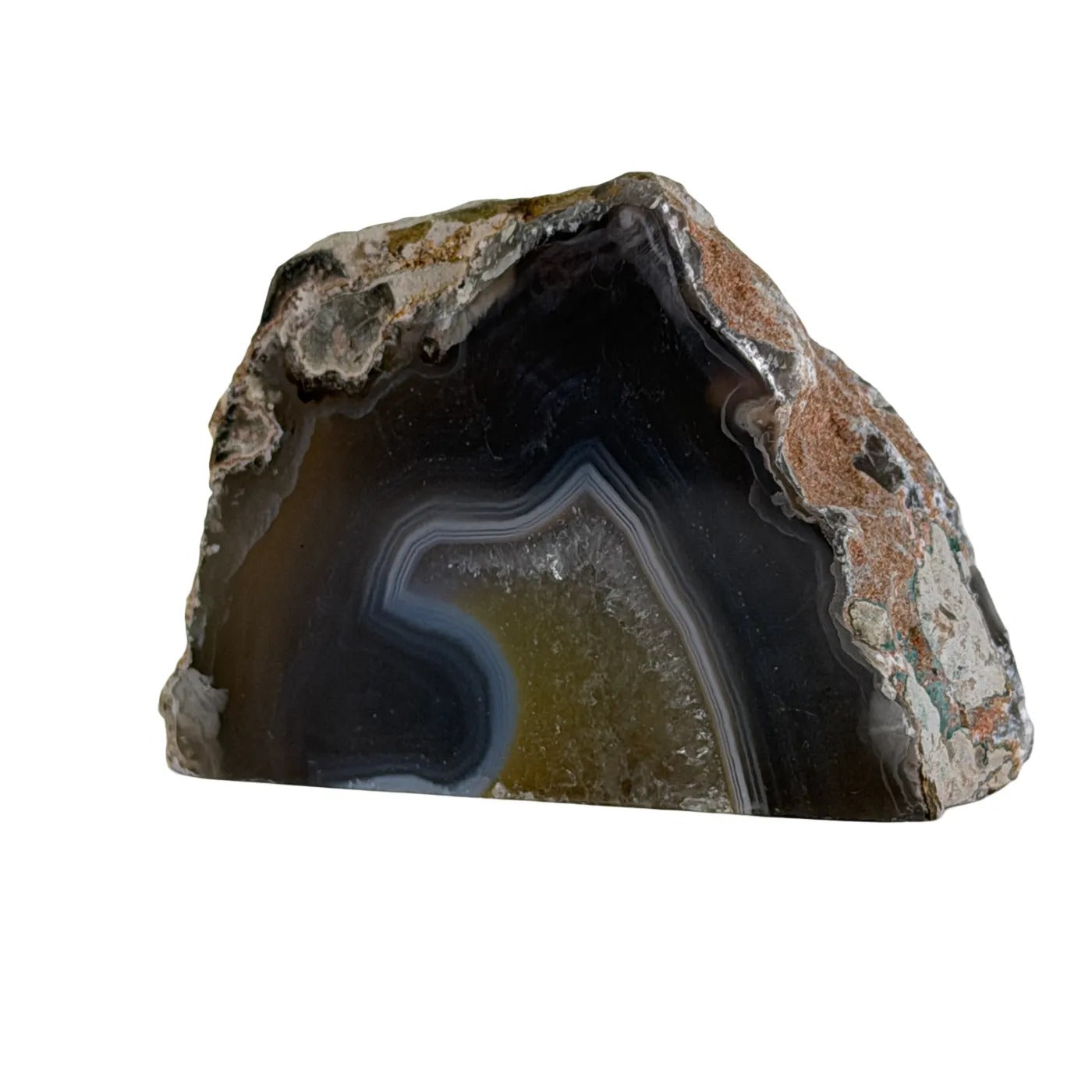 Agaat Geode Cut Base – Brazilië #18