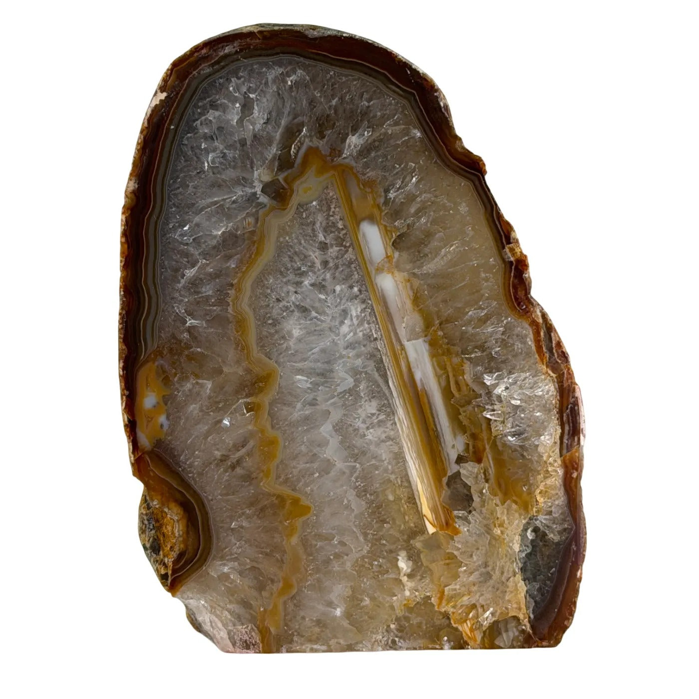 Agaat Geode Cut Base – Brazilië #21