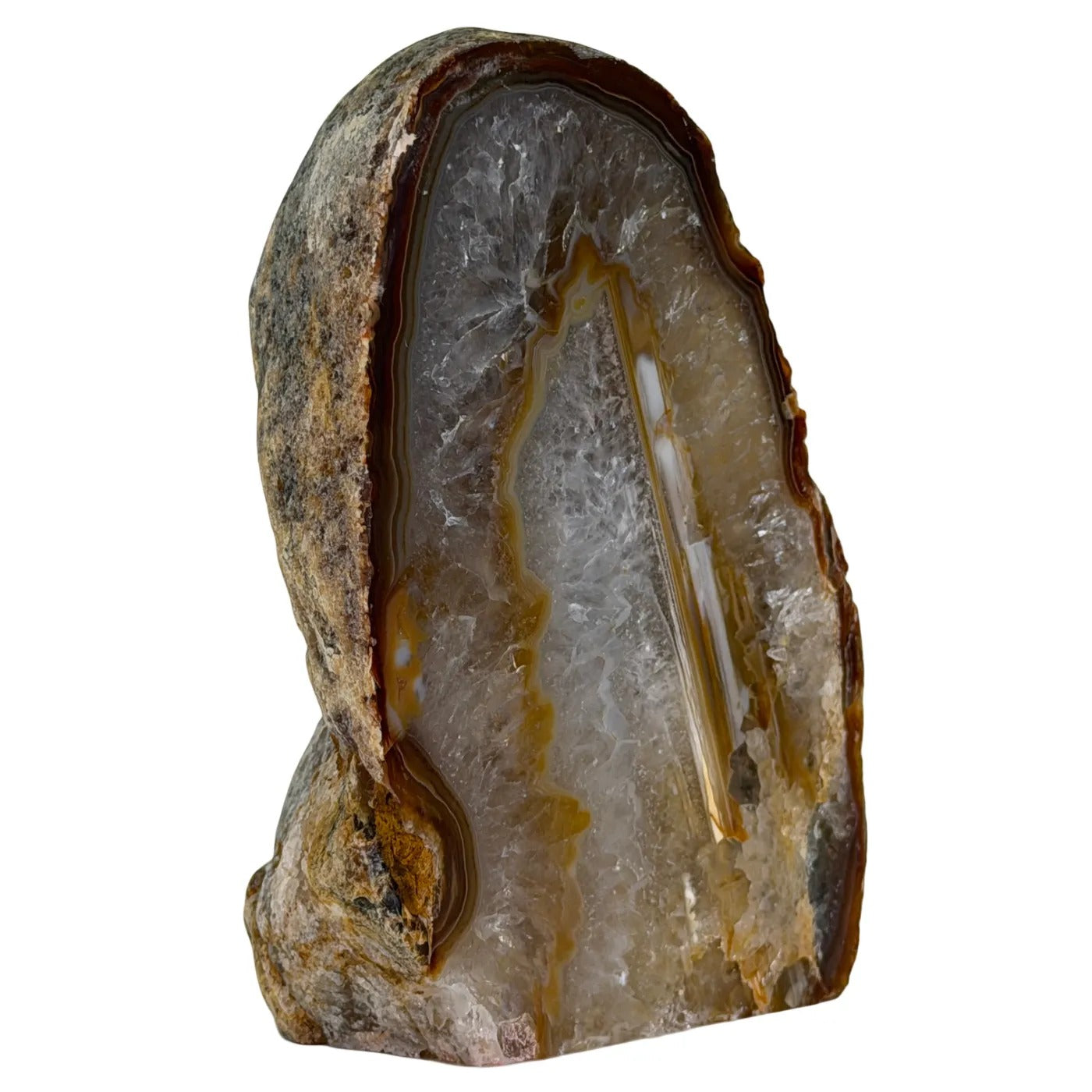 Agaat Geode Cut Base – Brazilië #21