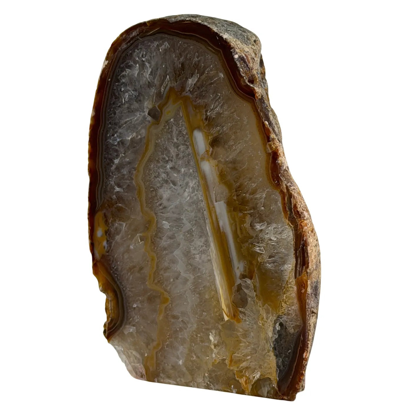 Agaat Geode Cut Base – Brazilië #21