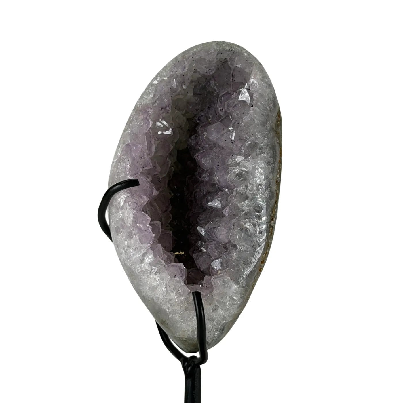 Amethist geode met agaat op standaard #13