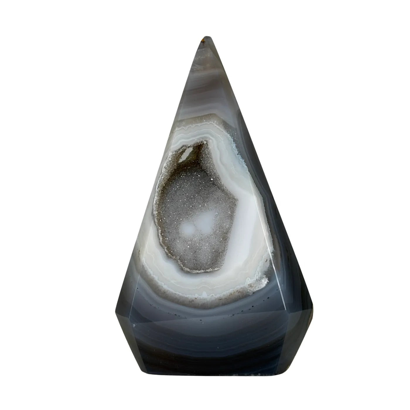 Natuurlijke agaat in diamant vorm