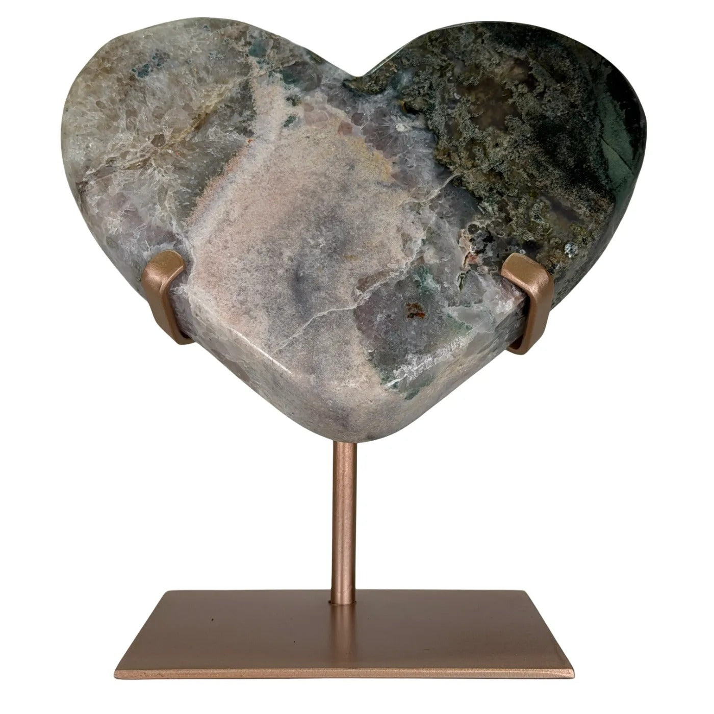 Roze Amethist Hart op Standaard #8