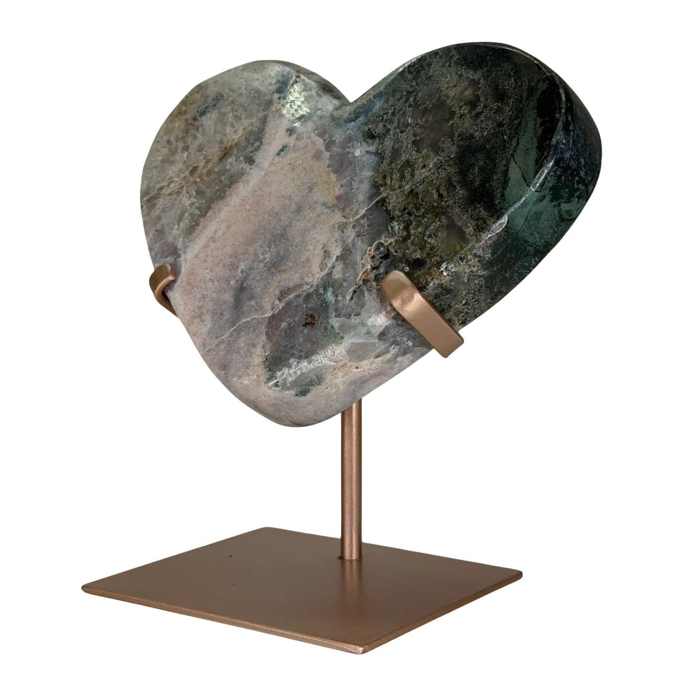 Roze Amethist Hart op Standaard #8