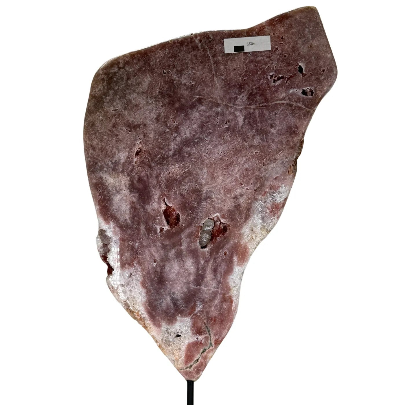 Roze Amethist Slab op Standaard – 3,5 kg