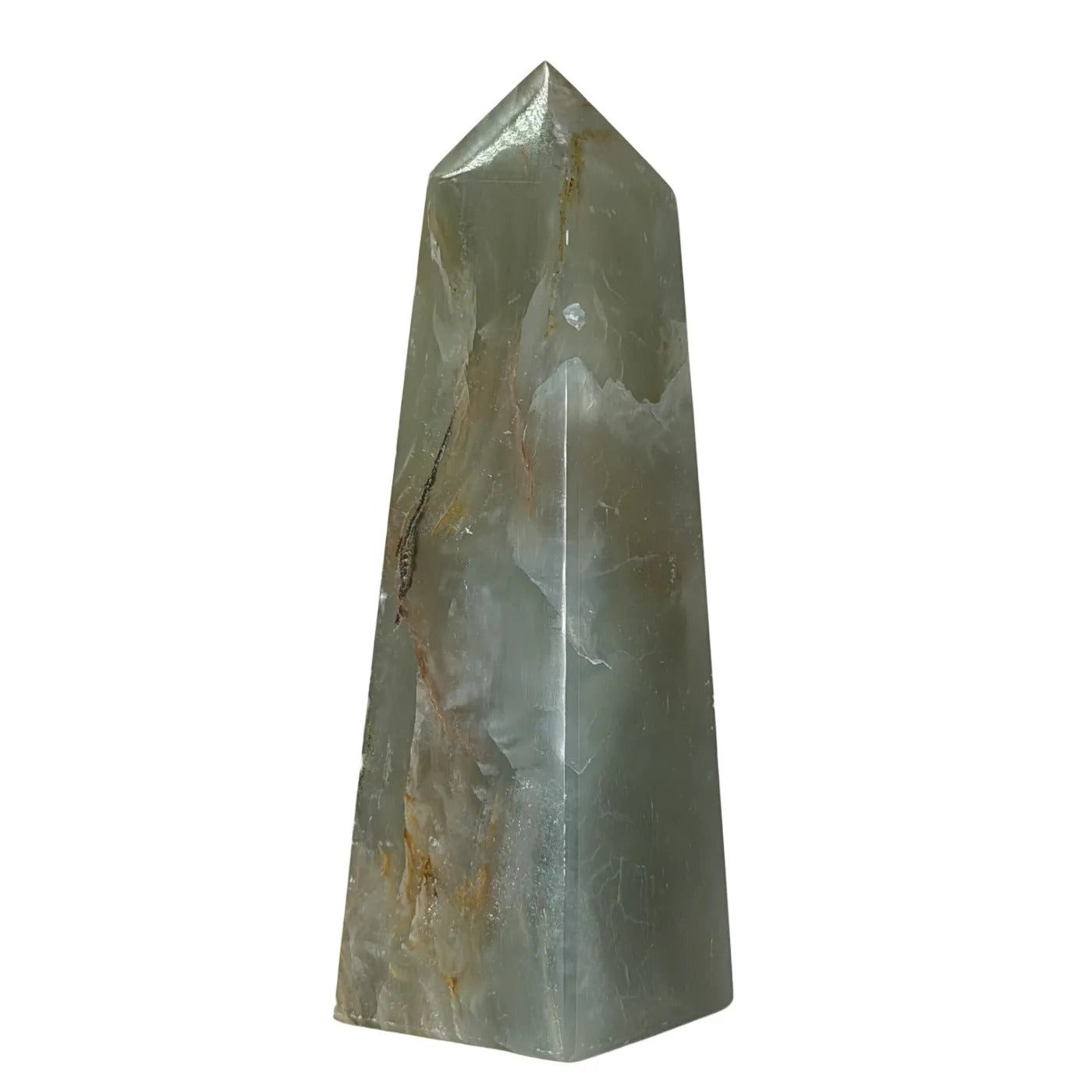 Blauwe Onyx Obelisk – Gepolijst