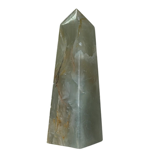 Blauwe Onyx Obelisk – Gepolijst