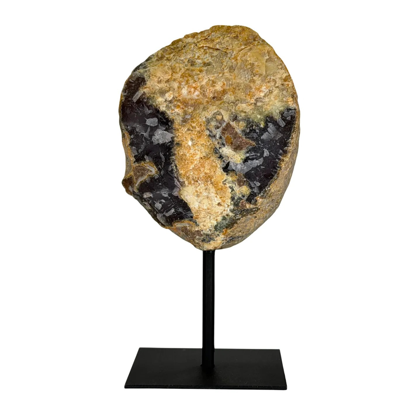 Natuurlijke agaat geode op voet uit Brazilië – 19 cm