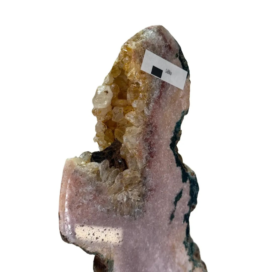 Roze amethist slab op standaard – Brazilië