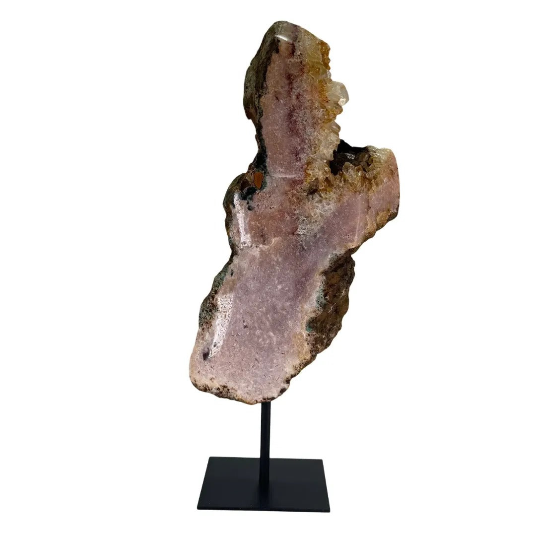 Roze amethist slab op standaard – Brazilië