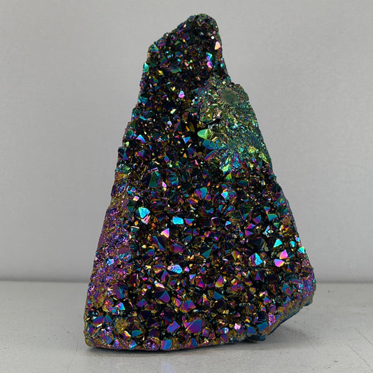 Rainbow Titanium Kwarts Cut Base