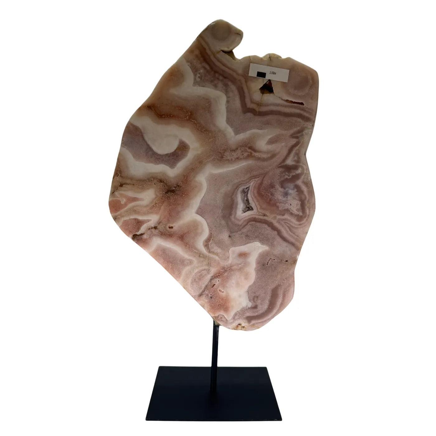 Roze amethist slab op standaard – Brazilië