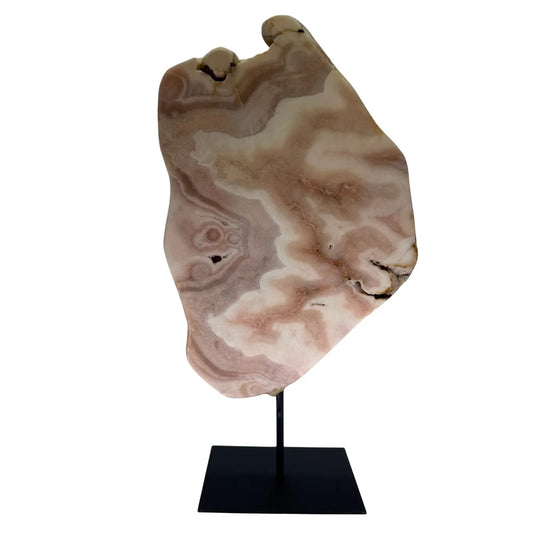 Roze amethist slab op standaard – Brazilië