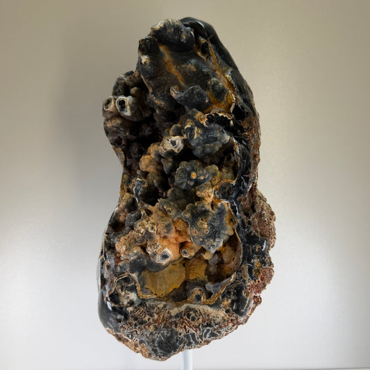 Rotsagaat met Chalcedoon op Voet uit Brazilië – 6,4 kg | 38 cm