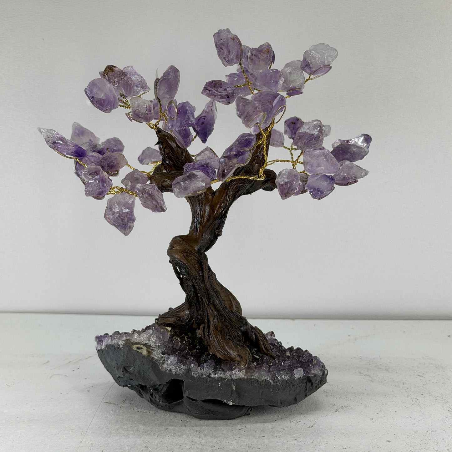 Amethyst gemstone tree