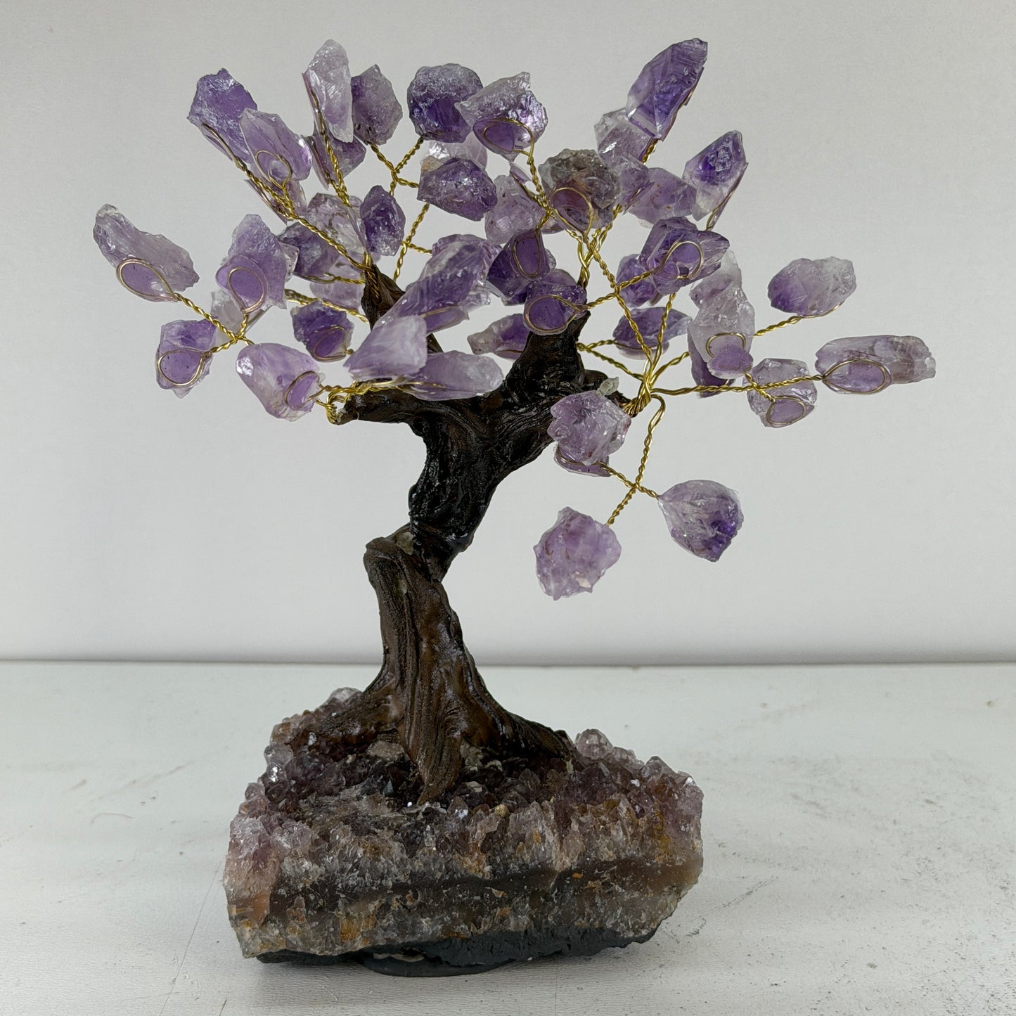 Amethyst gemstone tree